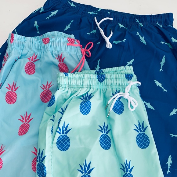 NWT, 3 Pair - Men's Swim Shorts, Size L - Picture 1 of 13